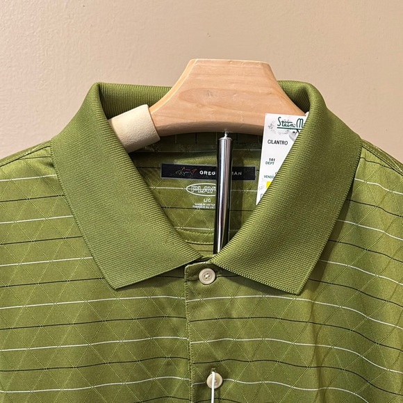 Greg Norman Collection Green Polo Shirt with Moisture-Wicking Fabric - Picture 4 of 8